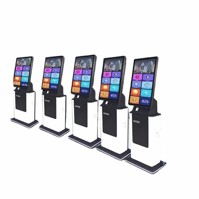 kopen 23 inch zelfbestellende kiosk touchscreen scanner zelfbestelling pos-systeem online manufacture