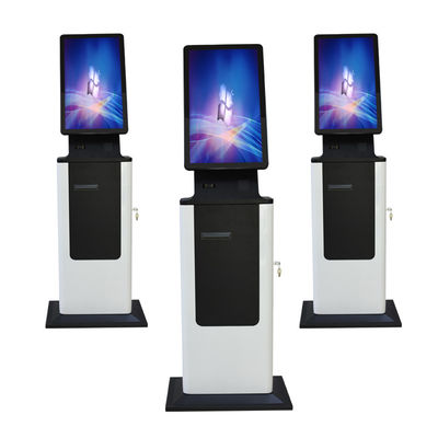 kopen 32-inch zelfbediening touchscreen ticketverkoopkiosk met geldmuntprinter online manufacture