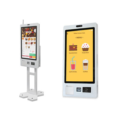 kopen 21.5 inch touchscreen kiosk zelfcheck bestelmachine muur munt factuur betaling printer zelfservice kassa kiosk online manufacture