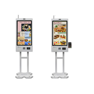 kopen Customized 21.5inch POS System Floor Stand or Wall Mount Touch Screen Self Service Payment Food Ordering Kiosks for Restaurant online manufacture