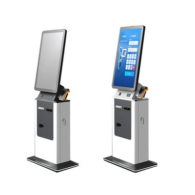 kopen Zelfbediening Touchscreen Luchthaven Hotel Inchecken Uitchecken Geldacceptor Betaalkiosk met Paspoortlezer en Kaartdispenser Terminal Kiosk Geld Inchecken Zelfbediening Terminal Kiosk online manufacture