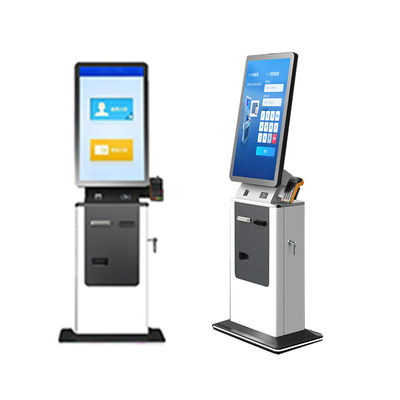 kopen Persoonlijke luchthaven Hotel Parkeerplaats Check in Kiosk Machine Capacitive Touch Cash Acceptor Kaart Dispenser Paspoort Scanner Betalingskiosk online manufacture