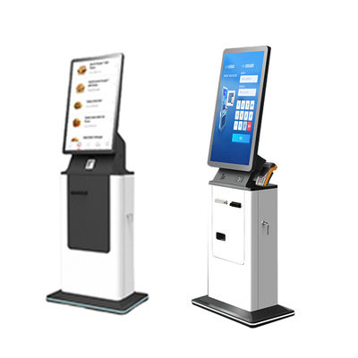 kopen 27 32 Inch Touch Hotel Self Service Check in Kiosk Self Service Card Reader Printer Floor Standing Payment Kiosk Machine online manufacture