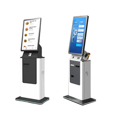 kopen 27 32 inch LCD touchscreen zelfbediening betalingskiosk kassacceptor kaartverdeler paspoort scanner hotel check in kiosk online manufacture