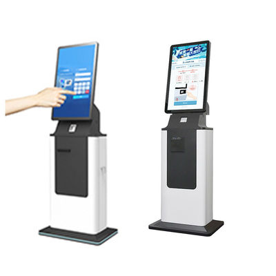 kopen Custom Hotel Self Check in Checkout Kiosk Touch Screen Self Service Payment Kiosk met QR-code-lezer en thermische printer online manufacture