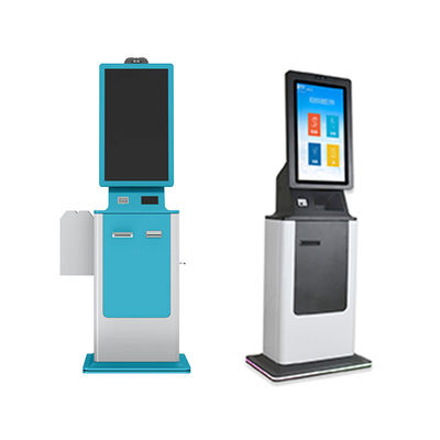 kopen ODM/OEM Touch Screen Self Kiosk Ticket Printer Paspoort Scanner Cash Receiver Self Service Betalingskiosken online manufacture