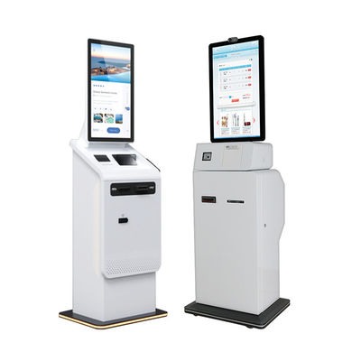 kopen Touchscreen Zelfbedieningsbetaalkiosk Vloerstandaard Geld Recycling Valutawissel Bonprinter Kiosk Terminal Machine online manufacture
