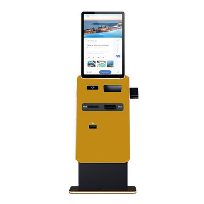kopen Crtly Touch Screen Self Service Kiosk met Pos Machine Cash Coin Dispenser A4 Printer Zelfbetaling Cash Dispenser Kiosk online manufacture