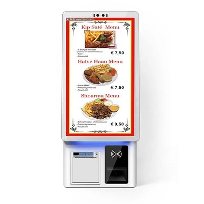 kopen Witte 10 punten capacitieve touch restaurant bestelkiosk met 1920*1080P resolutie voor zelfbediening binnen online manufacture