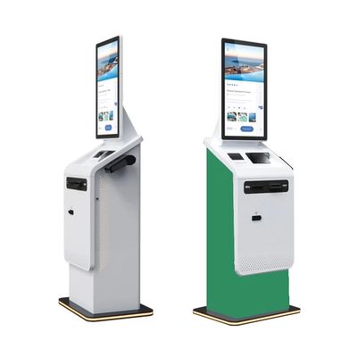 kopen Alles gemaakt door staal automatische check-in terminal met geïntegreerde kaart dispenser online manufacture