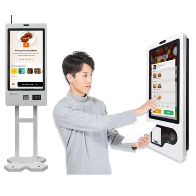 kopen 21.5''Touchscreen zelfbediening Check In Kiosk Met Billnote Validering En Thermische Kupon Printing online manufacture
