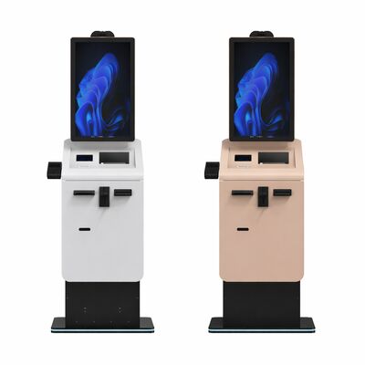 kopen Zelfbedieningskaartlezer Kiosk voor contante betalingen Terminal Android Touch Screen Kiosk voor valutawisseling met A4-printer online manufacture