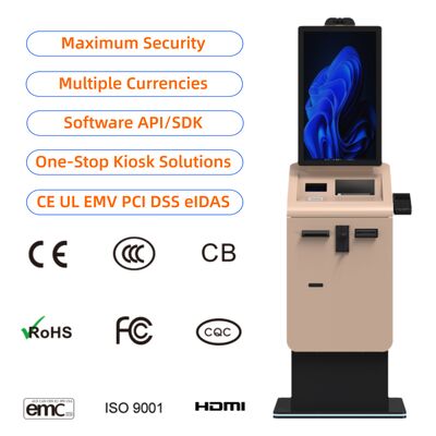 kopen Zelfbedieningsrekening Betaling Buitenlandse valuta wisselmachine Kiosk Machine contant geld munten dispenser SDK vloer staan online manufacture