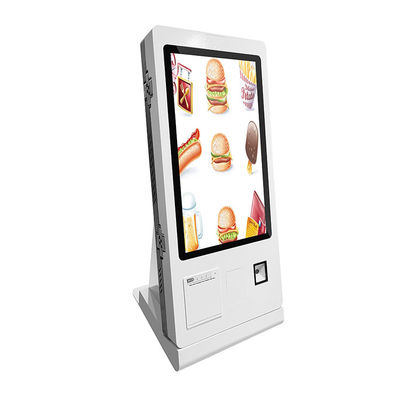 Vrijstaande zelfbestellende kiosk gemonteerde voedselprinter QR-codescanner NFC-kaart