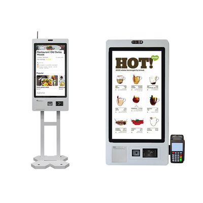 Snel Voedselrestaurant die tot de Self - service van de Kioskmachine 32 opdracht geven Duim
