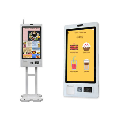 Fastfoodrestaurant Selfservice Bestelkiosk Pos Machine Touchscreen Contactloze Betalingsterminal Afrekenkiosk