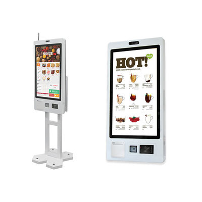 Zelfbestelende kiosk Muur montage kaartjesprinter Zelfbetaling Kassa Android Touch Screen Bestelkiosk Machine