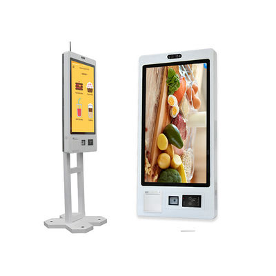 27 inch zelfbediening kiosk interactieve touch kassa restaurant zelfbetaling touch machine vloer staan