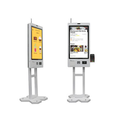 Self Checkout Kiosk Machine Voor Restaurant Bestelling Met Vloer Staande Installatie