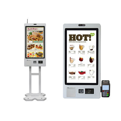 32 inch Android onbemande toonbank restaurant zelfbestelkiosk voor KFC McDonald's bestelkiosk