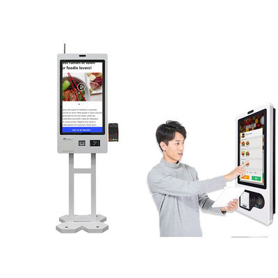 27inch touch screen Zelf het Bestel- Kioskmachine met 80mm Printer Scanner