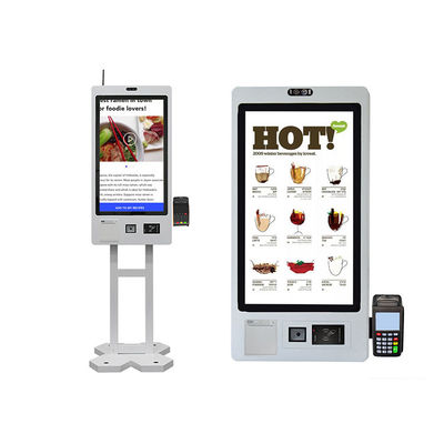 Multi Touch Screen Kiosk Lcd-reclamekiosk met printer