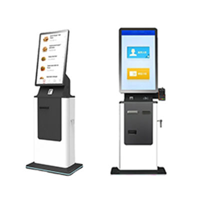 Inchecken Kiosk Zelfbediening Paspoort Scanner Boarding Pass Printing Terminal Floor Standing Android Cash Payment Kiosk