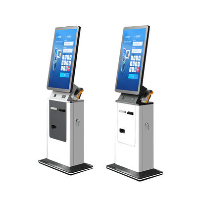 32 inch zelf paspoort scanner kiosk hotel check in en uit kamer kaart dispenser android zelfbediening betaling kiosk terminal