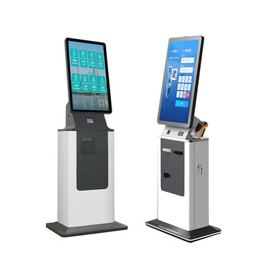 Check-in kiosk Android Win10 Win11 Ticket Receipt Printer Paspoort Scanner Kaartlezer Dispenser Aanraakscherm Contantbetalingskiosk