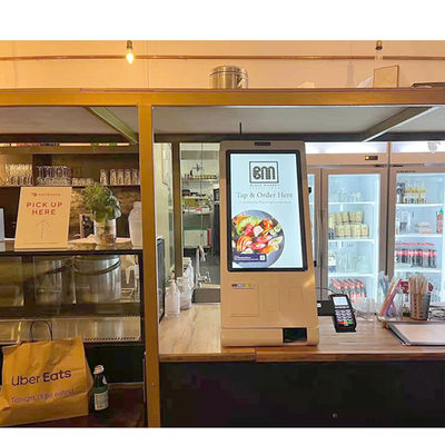 Touchscreen 1920x1080p Restaurant Bestelkiosk Wit binnenshuis
