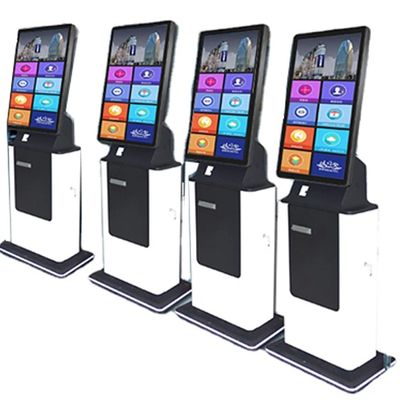 27 Inches Auto Cash Kassa Kiosk Check Inwisselingskiosk Met munt