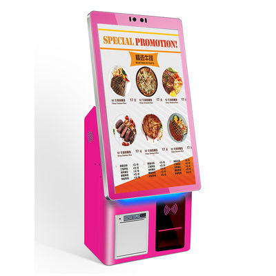 Custom Color Self Service Kiosk 21,5 inch Scherm met optionele onderdelen QR-code/RFID