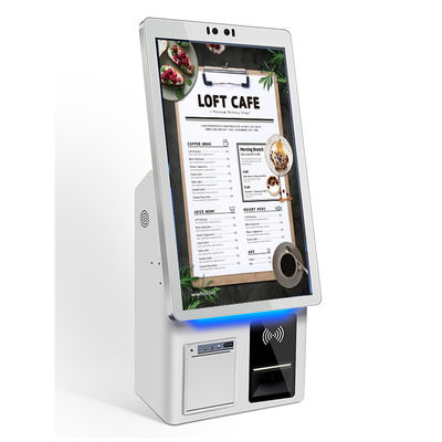 Custom Kleur Self Service Kiosk met Desktop Installatie en Ticket Printing Functie