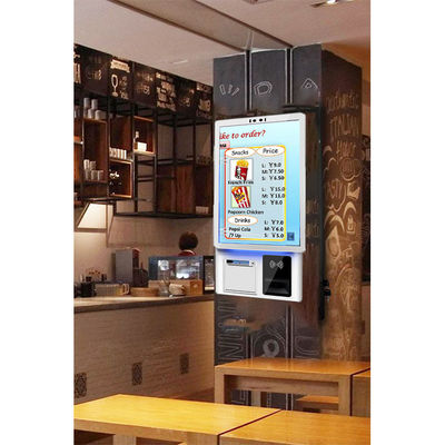 Wandmontage KFC zelfbediening betalingskiosk capacitieve touch 10 punt scherm inbegrepen