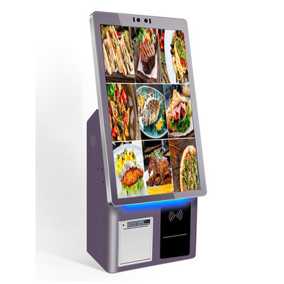 Crtly 21,5 inch zelfbediening bestelkiosk voor fastfood restaurant accepteert betalingen