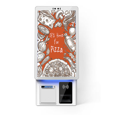 21,5 inch staande zelfbedieningsbestelmachine Android POS-terminal kiosk touchscreen met barcodescanner thermische printer