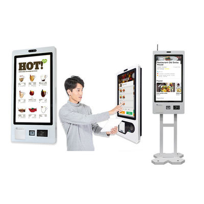 Self Checkout Fast Food Self Service Bestel Kiosk 27 inch Touch Screen Machine