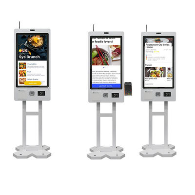 Behoorlijke zelfbestelkiosk met kaartjesprinter Qr-scanner / RFID-lezer
