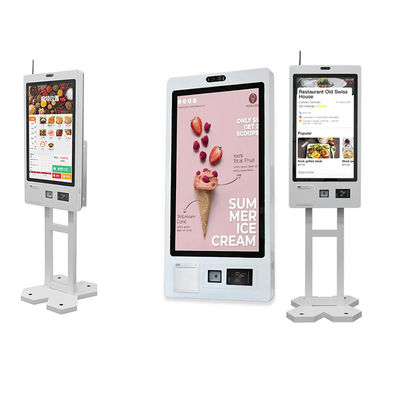 Kiosk voor het afdrukken van kaartjes met 1920x1080 resolutie Qr scanner RFID-lezer