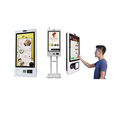 Zelfbestelkiosk All-in-One Thermische printer Wandmontage aanraakscherm Zelfbediening Betaalkiosk