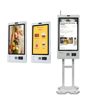 Wandmontage Android zelfbestelkiosk Restaurant aanraakscherm Voedselbestelkiosk machine
