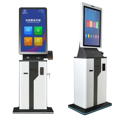 Smart Touchscreen Ticket Vending Machine voor contante kaarten Mobiele betaling met Windows/Linux Software