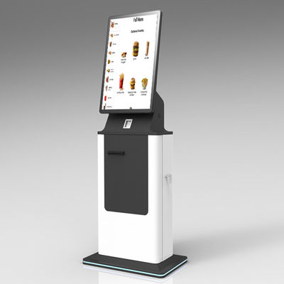 Capacitive Touch Interface zelfbetalingskiosk met biometrische beveiliging en creditcardbetaling