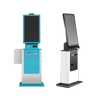 FHD zelfbediening aanraakschermkiosk met optionele QR-code en RFID